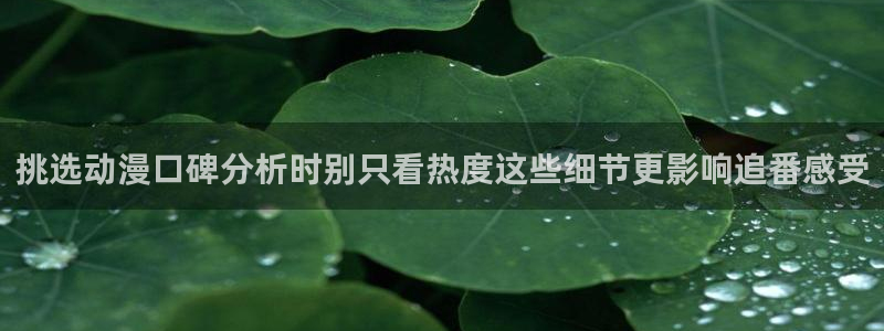 本季新番:挑选动漫口碑分析时别只看热度这些细节更影响追番感受