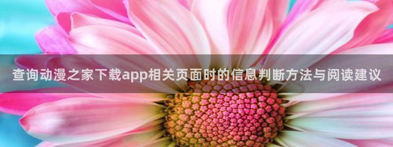 动漫网页：查询动漫之家下载app相关页面时的信息判断方法与阅读建议